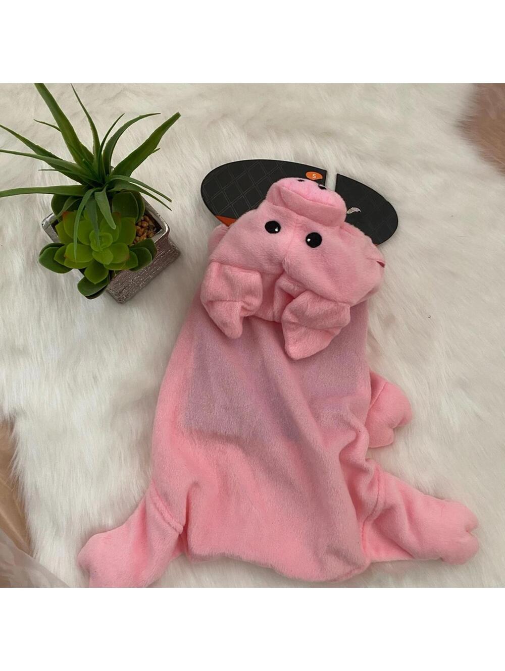 Pink Pig Dog Costume Small Halloween Pet Outfit